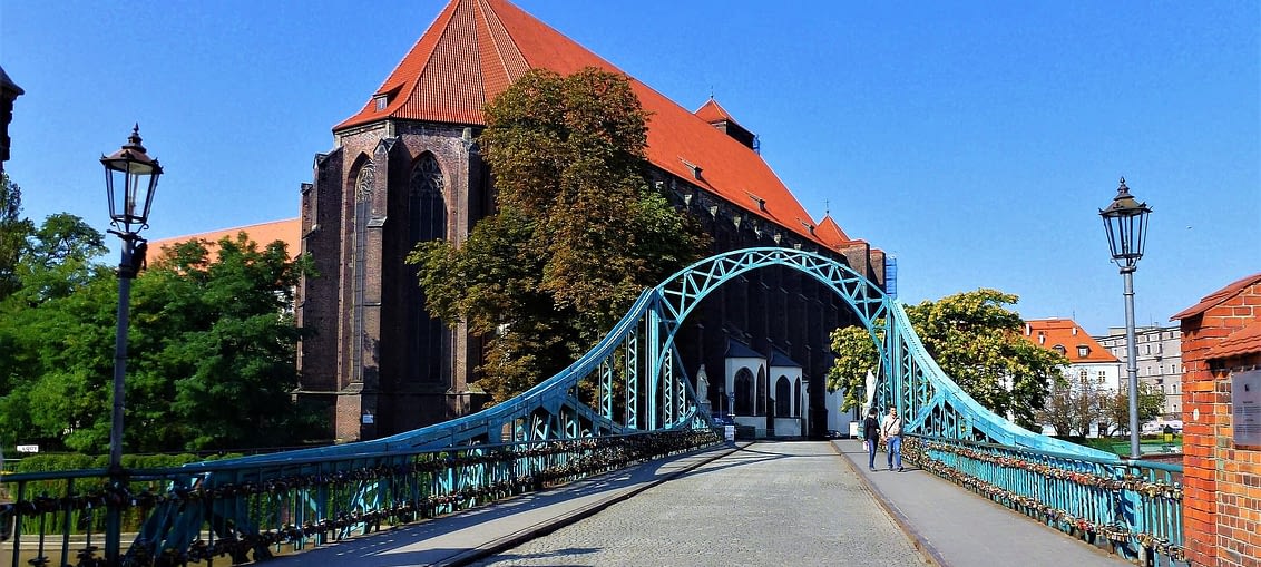 Most na wyspę Wrocławia