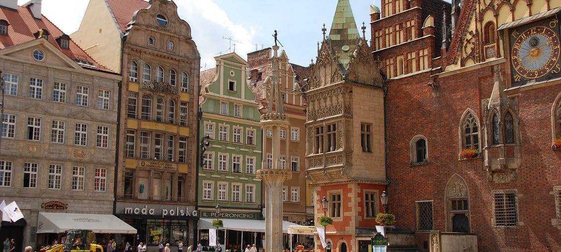 Pomnik na rynku Wrocław